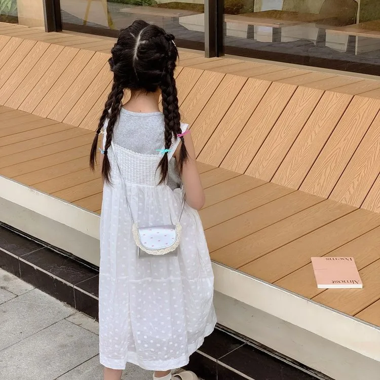 Kid'S Pu Leather Bow Knot Cute Square Flip Cover Shoulder Bag display picture 14