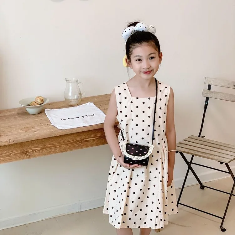 Kid'S Pu Leather Bow Knot Cute Square Flip Cover Shoulder Bag display picture 6