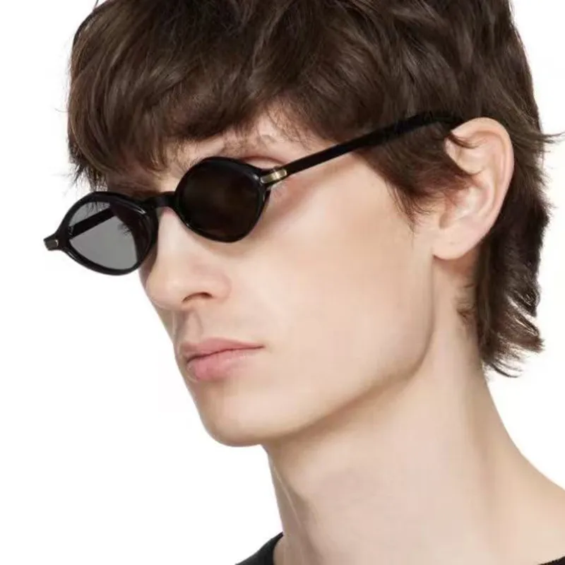 Fashion Irregular Small Frame Polarized Sunglasses Women Trend Neutral Travel And Style Protection Black Acetate Glasses display picture 4