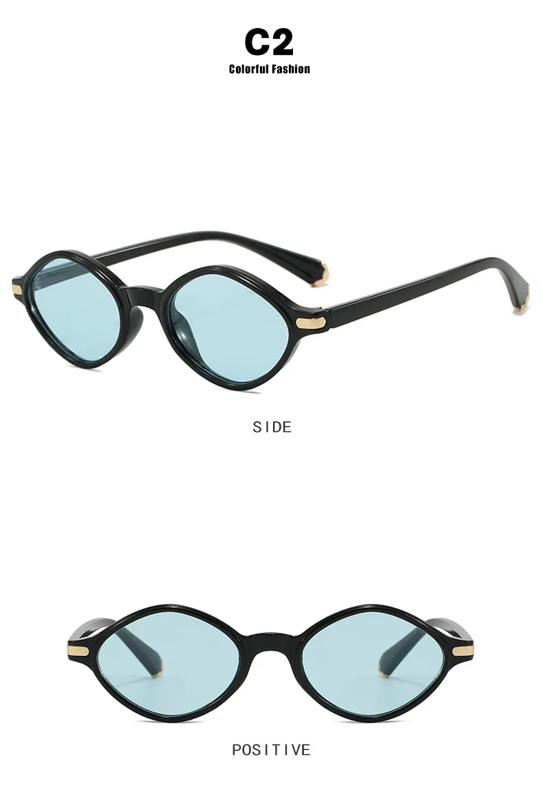 Fashion Irregular Small Frame Polarized Sunglasses Women Trend Neutral Travel And Style Protection Black Acetate Glasses display picture 10