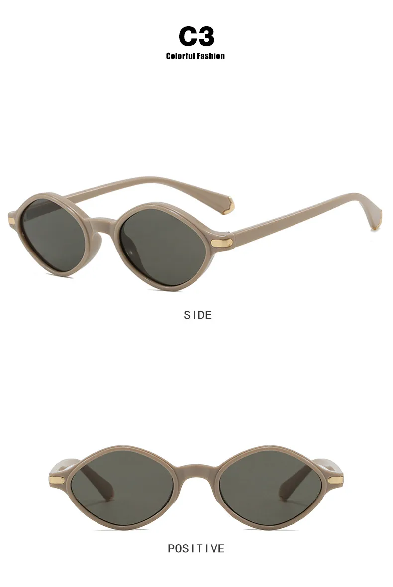 Fashion Irregular Small Frame Polarized Sunglasses Women Trend Neutral Travel And Style Protection Black Acetate Glasses display picture 11