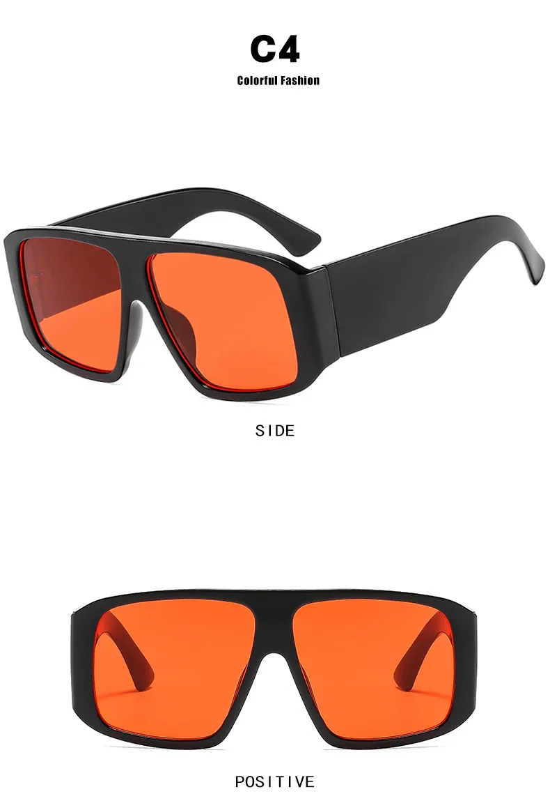 Vintage With Large Rims Square Sunglasses Women Fashion  Style Style Sunglasses Outdoor Travel Sun Protection display picture 11