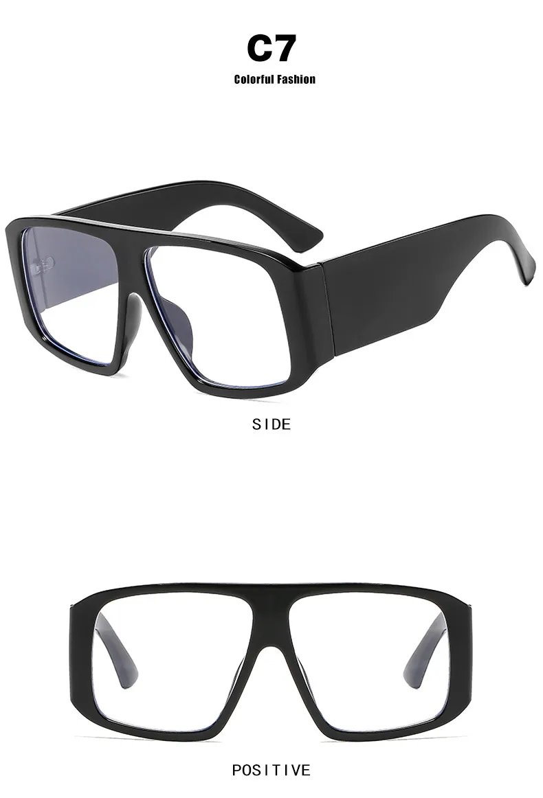 Vintage With Large Rims Square Sunglasses Women Fashion  Style Style Sunglasses Outdoor Travel Sun Protection display picture 14