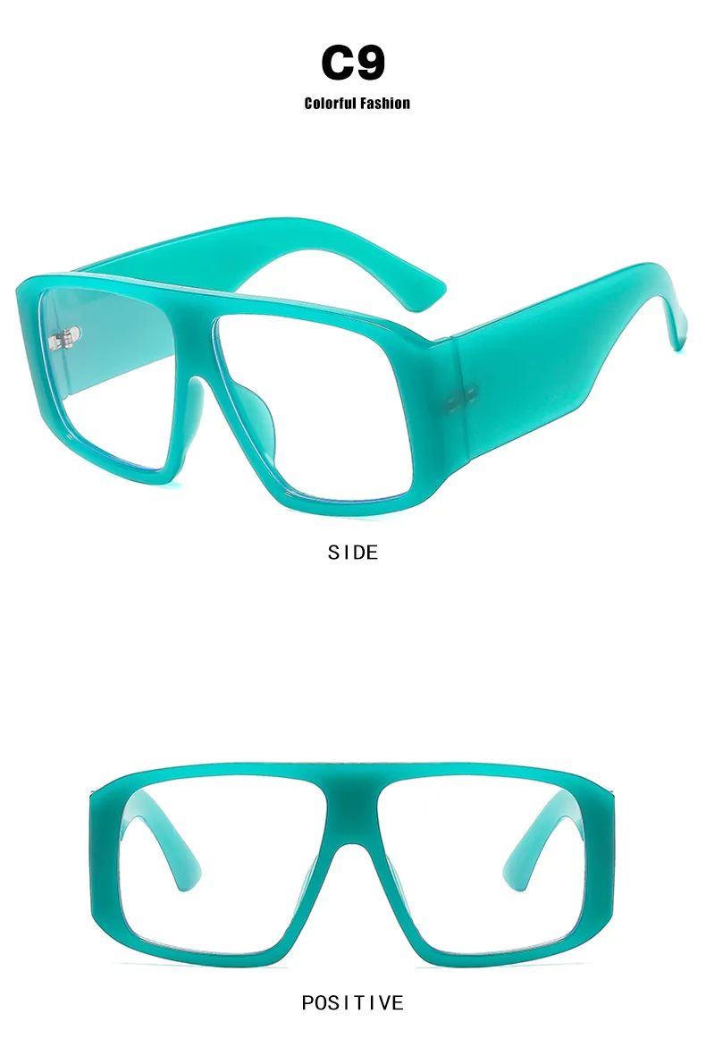 Vintage With Large Rims Square Sunglasses Women Fashion  Style Style Sunglasses Outdoor Travel Sun Protection display picture 16
