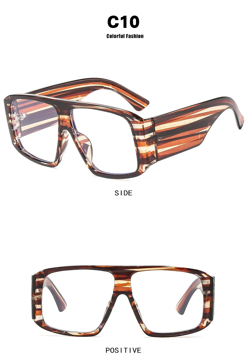 Vintage With Large Rims Square Sunglasses Women Fashion  Style Style Sunglasses Outdoor Travel Sun Protection display picture 17