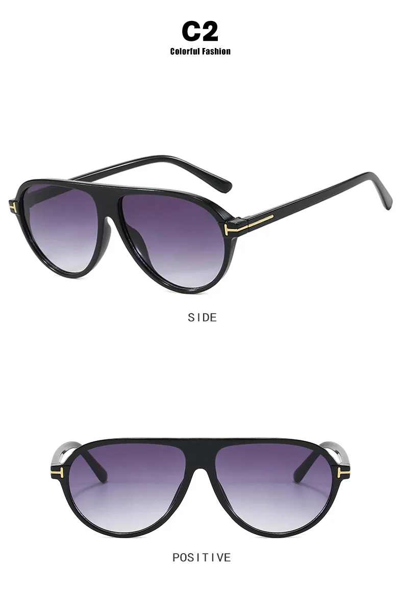 Fashion T-Type Frog Glasses Women's Sunglasses Street Style Back Buckle Sunglasses Travel Fashion Matching Sun Protection display picture 10