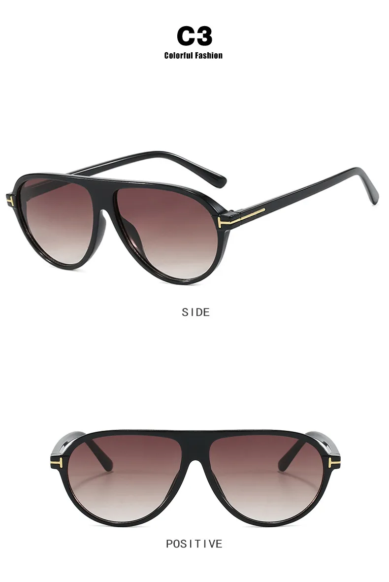 Fashion T-Type Frog Glasses Women's Sunglasses Street Style Back Buckle Sunglasses Travel Fashion Matching Sun Protection display picture 11