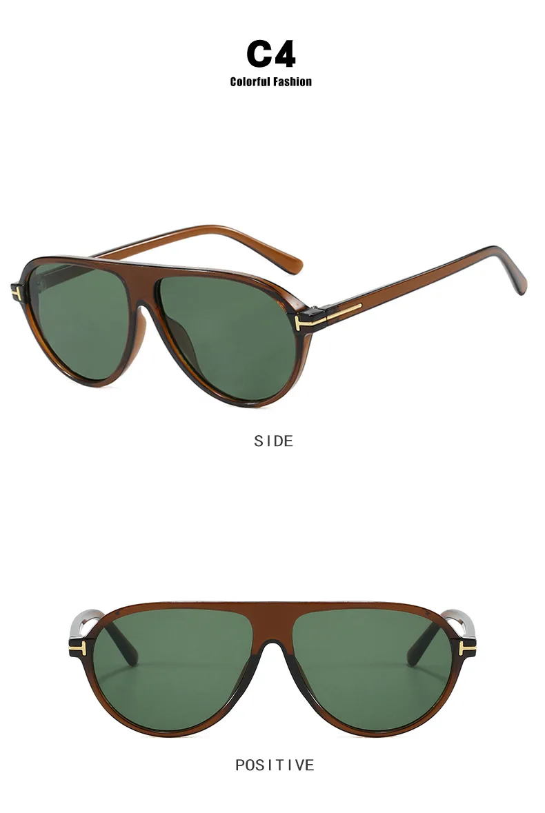 Fashion T-Type Frog Glasses Women's Sunglasses Street Style Back Buckle Sunglasses Travel Fashion Matching Sun Protection display picture 12