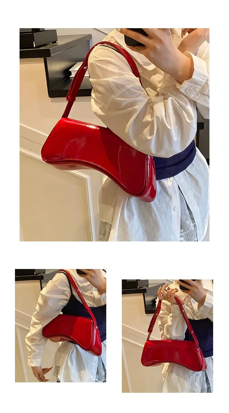 Women's Pu Leather Solid Color Streetwear Pillow Shape Flip Cover Shoulder Bag display picture 14