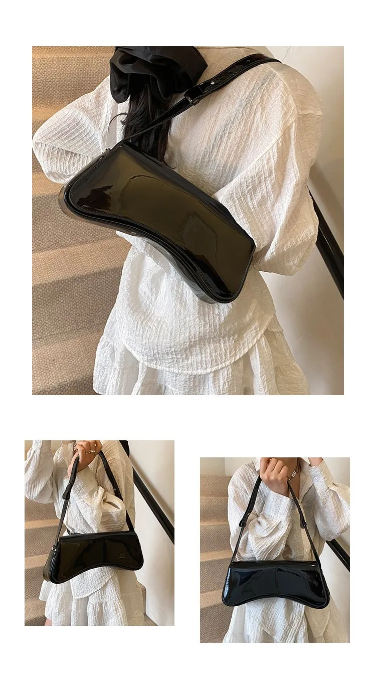 Women's Pu Leather Solid Color Streetwear Pillow Shape Flip Cover Shoulder Bag display picture 24