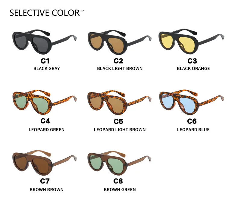 Stylish Round Frame Frog Glasses Sunglasses Personality Small Frame Classic Style Travel And Streetwear Sun Protection display picture 7