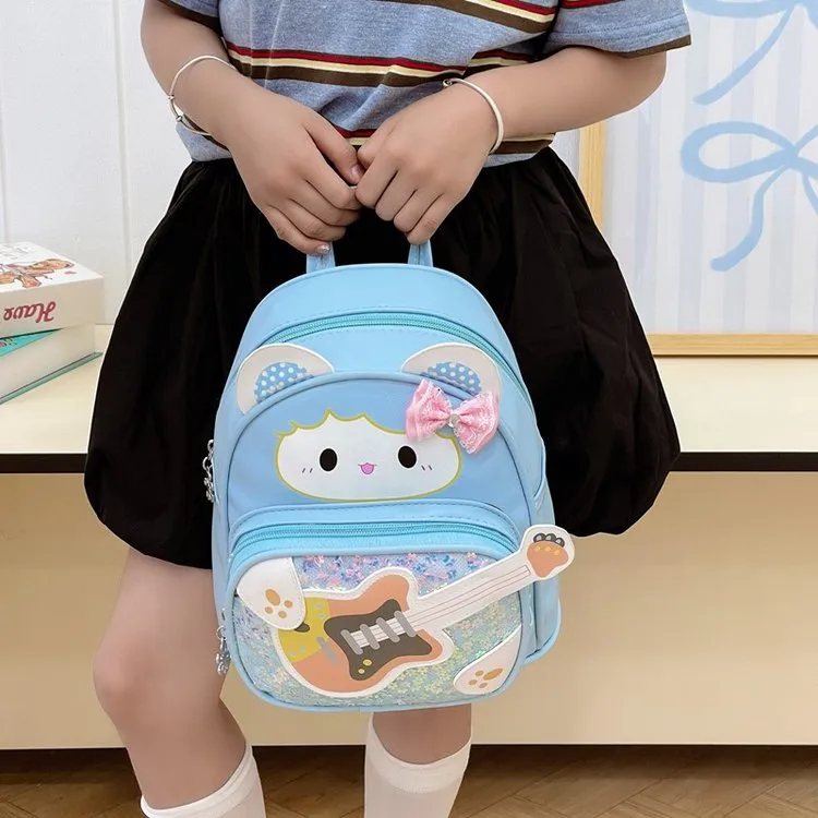 Kid'S Nylon Cartoon Cute Square Zipper Functional Backpack display picture 2