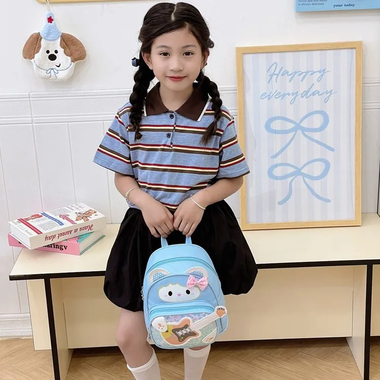 Kid'S Nylon Cartoon Cute Square Zipper Functional Backpack display picture 7