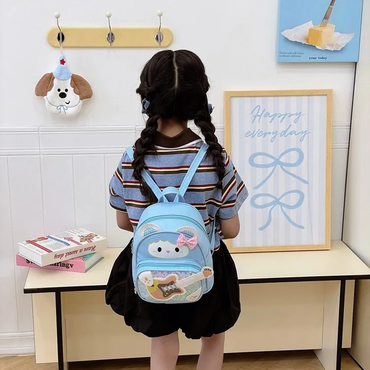 Kid'S Nylon Cartoon Cute Square Zipper Functional Backpack display picture 13