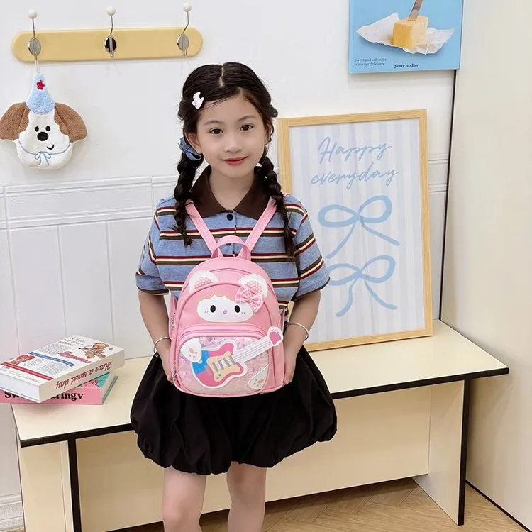 Kid'S Nylon Cartoon Cute Square Zipper Functional Backpack display picture 4