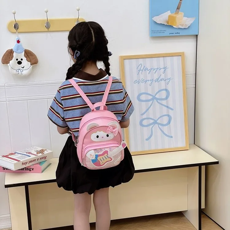 Kid'S Nylon Cartoon Cute Square Zipper Functional Backpack display picture 6