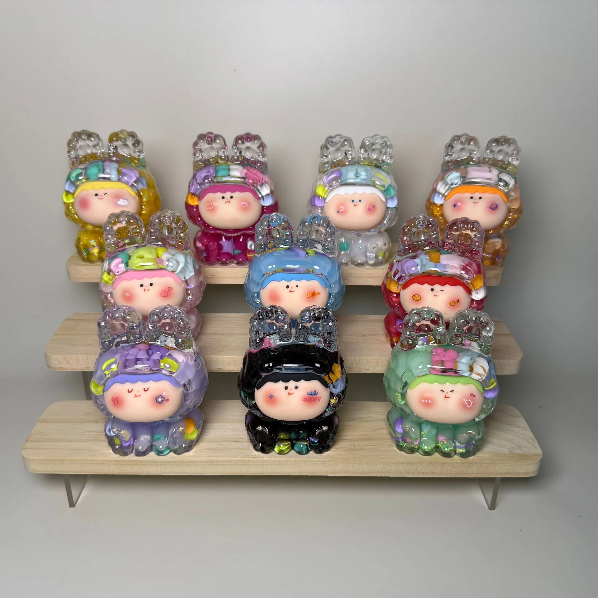 Tiktok Master Popular Large 8.6cm Lilisi Oil Quicksand DIY Ornament Trendy Play Decoration Blind Box display picture 1