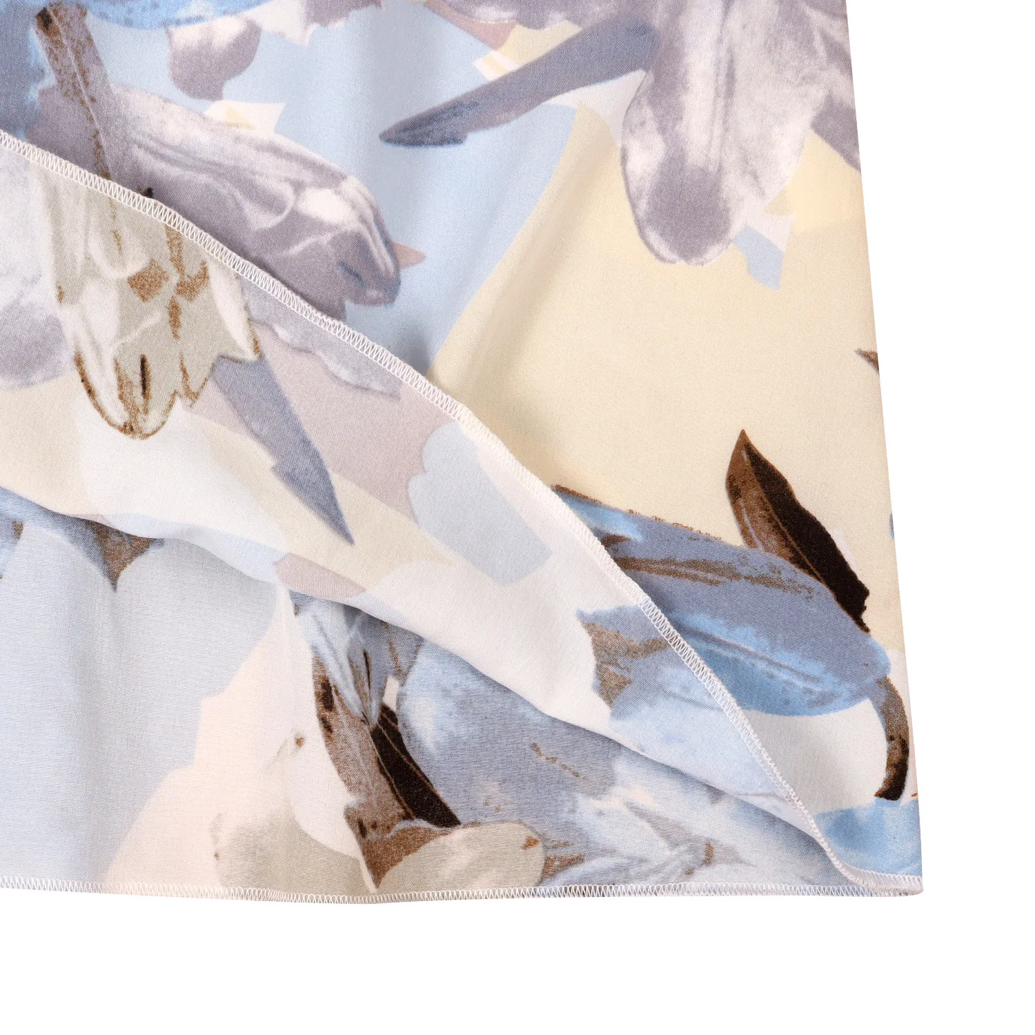 Flower Printing Slip Dress Summer Smocking Dress Leisure Vacation Travel Dress display picture 24