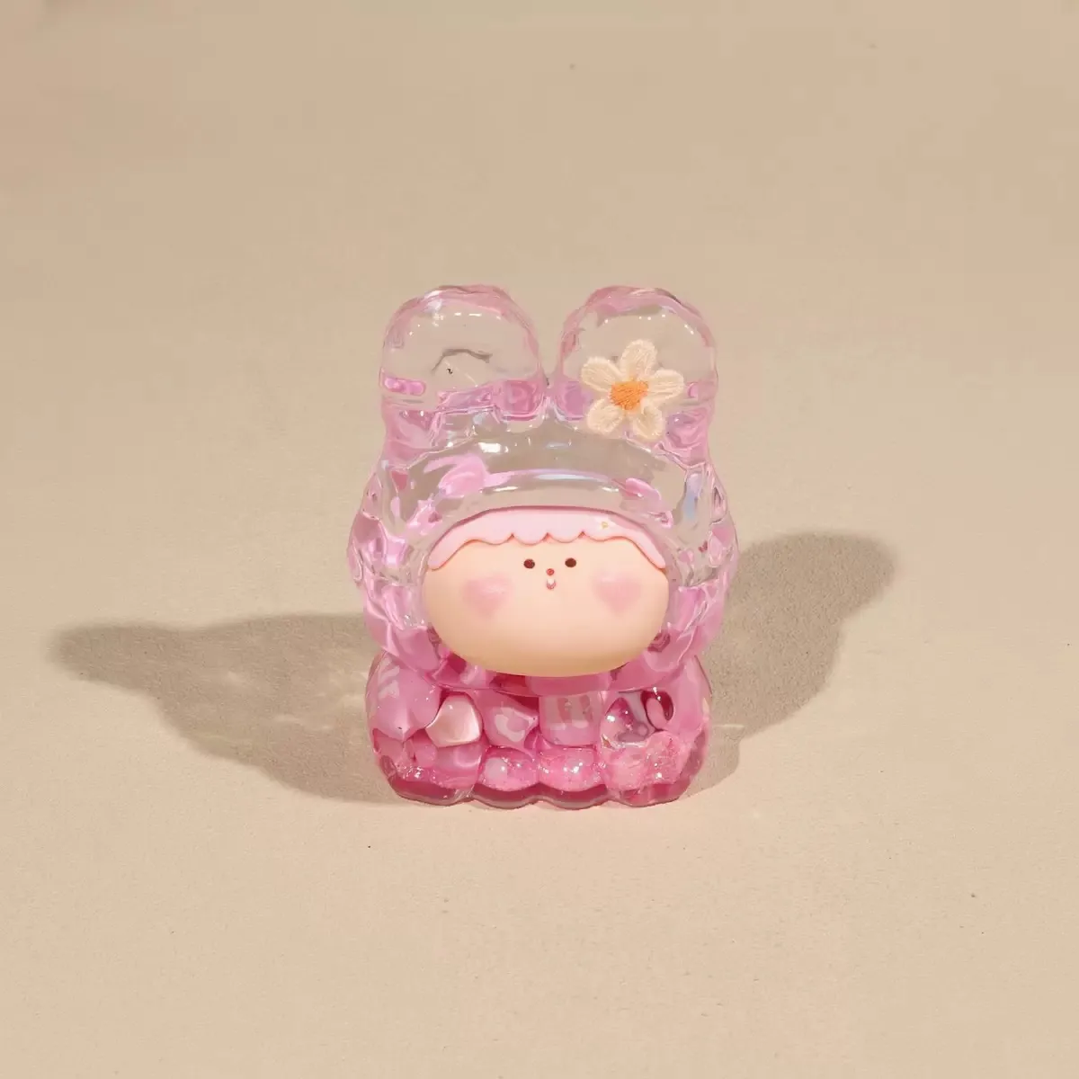 Internet Hot M Bean Lilisi Rabbit Head Oil Colorful M Bean Flash Decoration DIY Fashion Play Blind Box Creative Ornament display picture 2