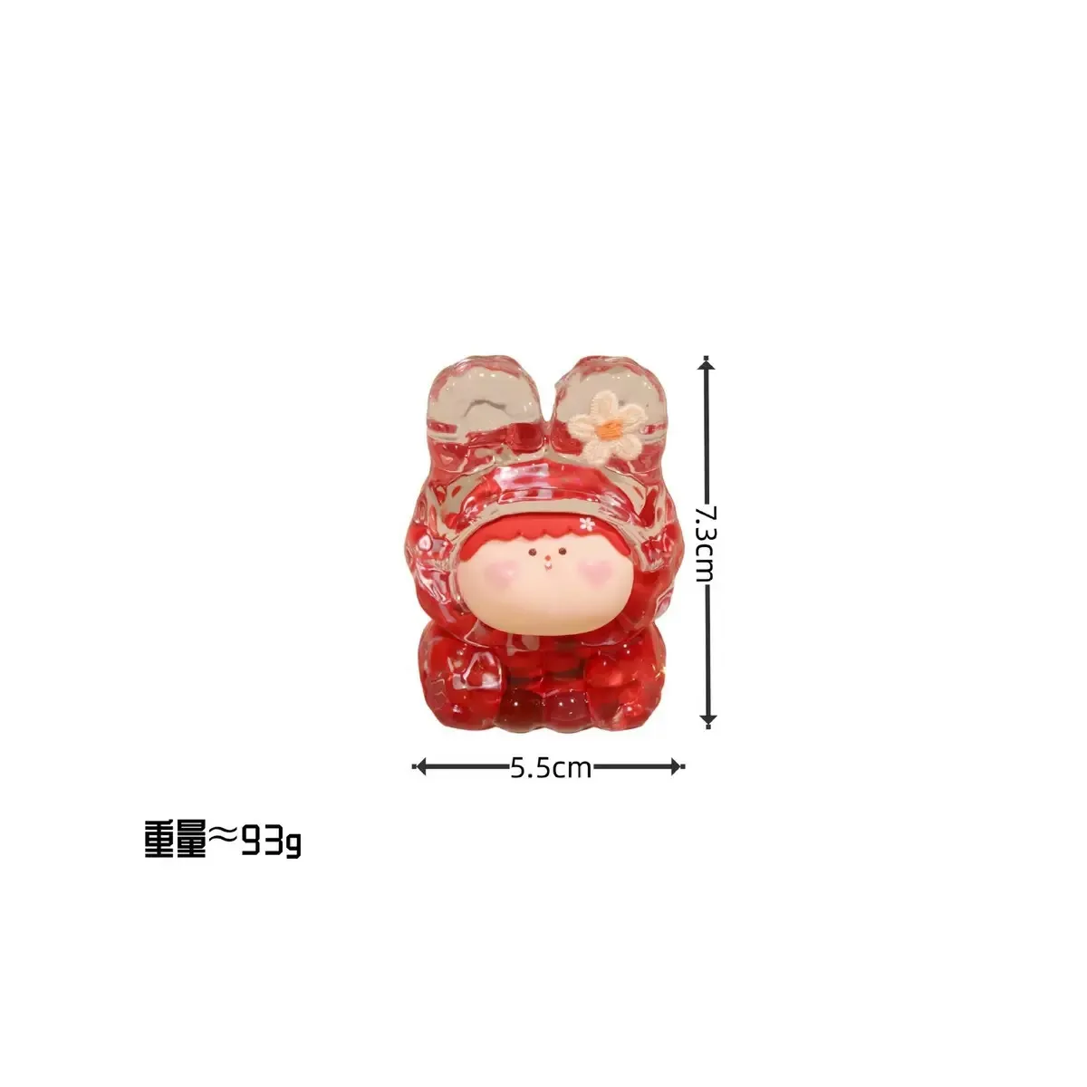 Internet Hot M Bean Lilisi Rabbit Head Oil Colorful M Bean Flash Decoration DIY Fashion Play Blind Box Creative Ornament display picture 6