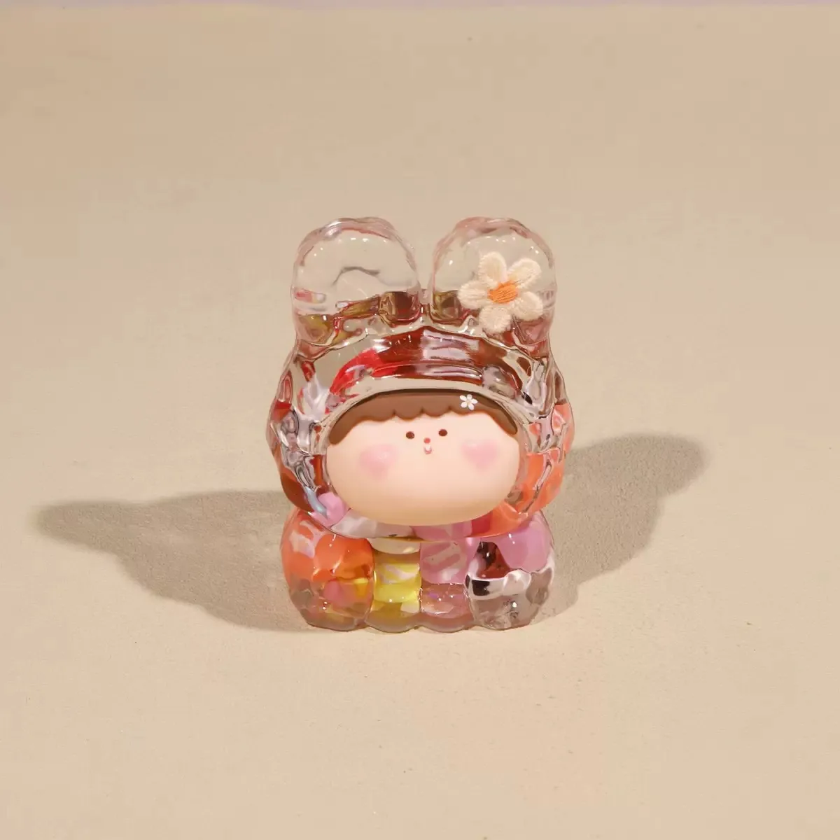 Internet Hot M Bean Lilisi Rabbit Head Oil Colorful M Bean Flash Decoration DIY Fashion Play Blind Box Creative Ornament display picture 8