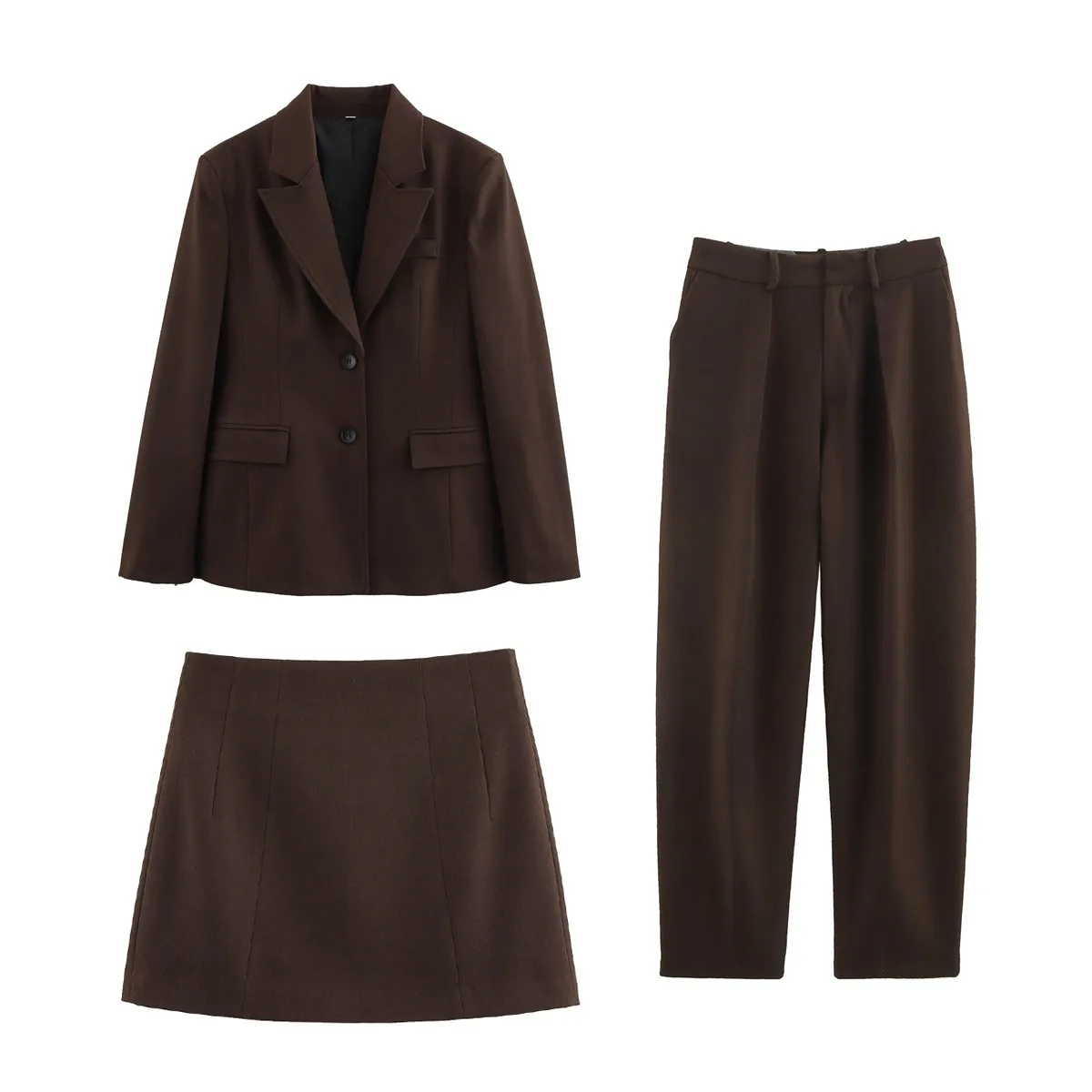Women's Clothing Hot Sale At  Thin Waist Quite Suit Skirt Trousers Suit display picture 3