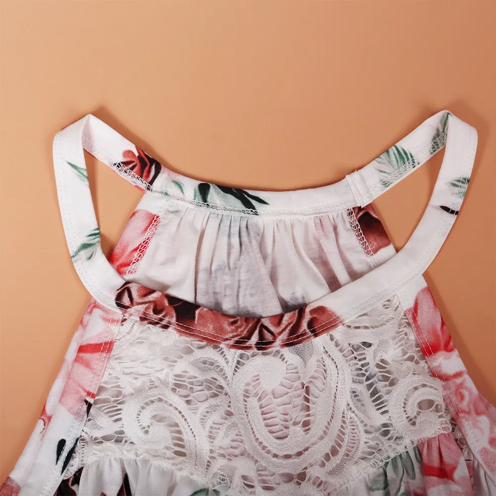 Spring And Summer Women's Clothing Loose-Fitting Casual T-shirt Women's Round Neck Sleeveless Commuter Lace Top display picture 31