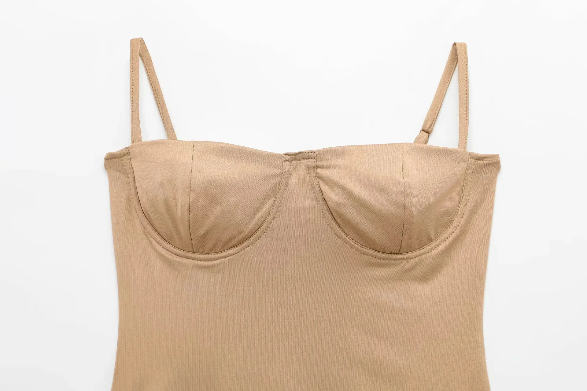 Women's Clothing Hot Sale At  Silk Satin Textured Underwear Jumpsuit display picture 6