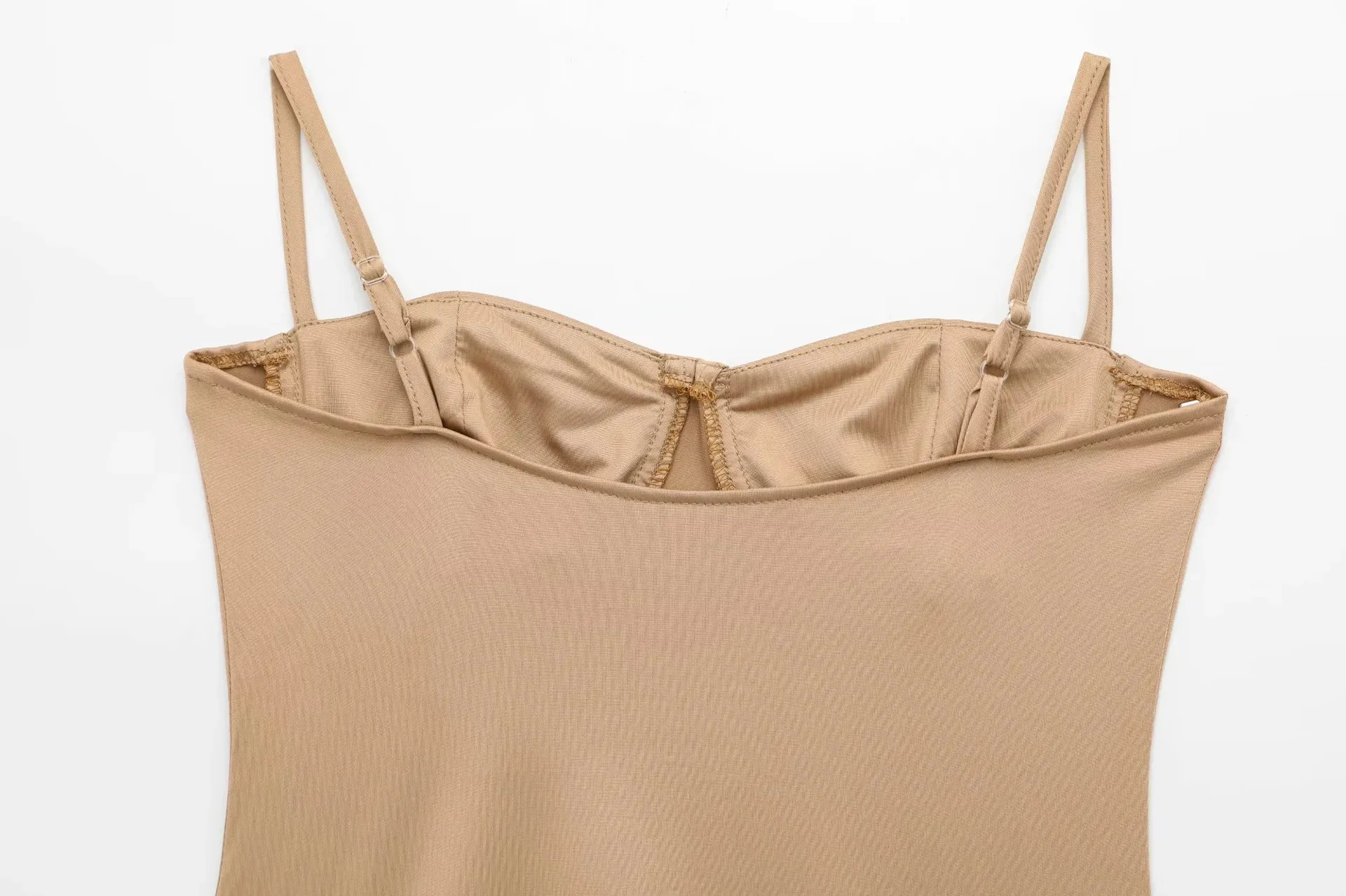 Women's Clothing Hot Sale At  Silk Satin Textured Underwear Jumpsuit display picture 7