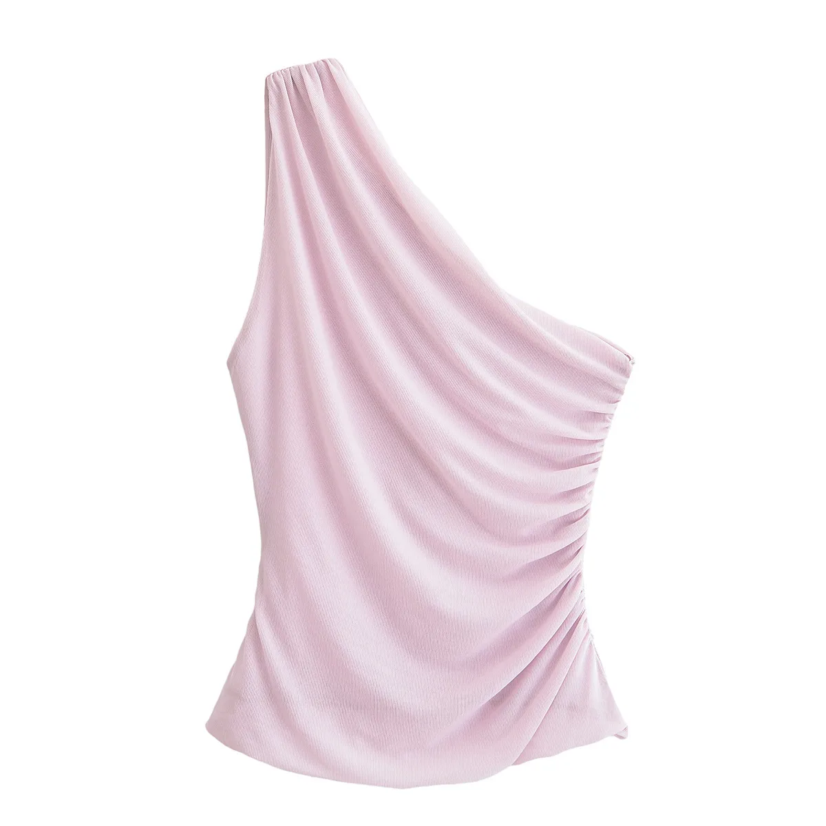 Women's Clothing Ins Internet Hot Pleated Asymmetric Top display picture 2