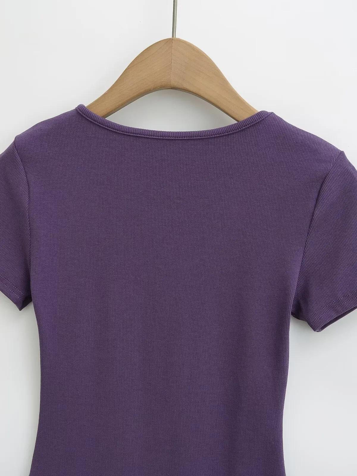 Women's Clothing Hot Sale At  Sexy Hot Girl Style U-Neck Ant Waist Short Sleeve T-shirt display picture 13