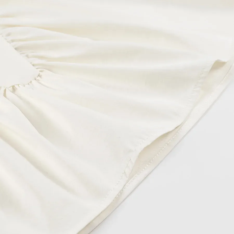 Women's Clothing Ins Internet Hot  Spring Round Neck Solid Color Sleeveless Pleated Short Vest display picture 7