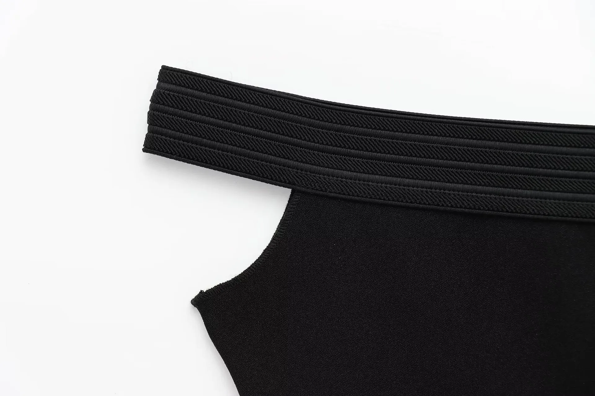 Women's Clothing Hot Sale At  Off-Shoulder Sleeveless Knitted Vest Jumpsuit display picture 5