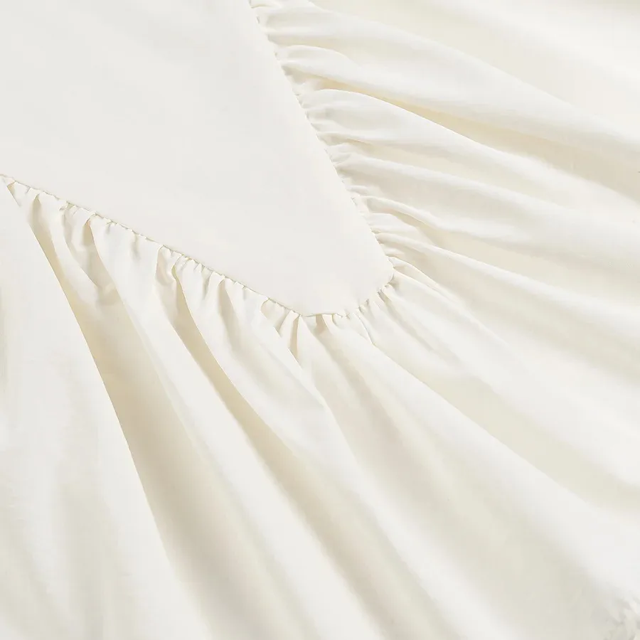 Women's Clothing Ins Internet Hot  Spring Round Neck Solid Color Sleeveless Pleated Short Vest display picture 11