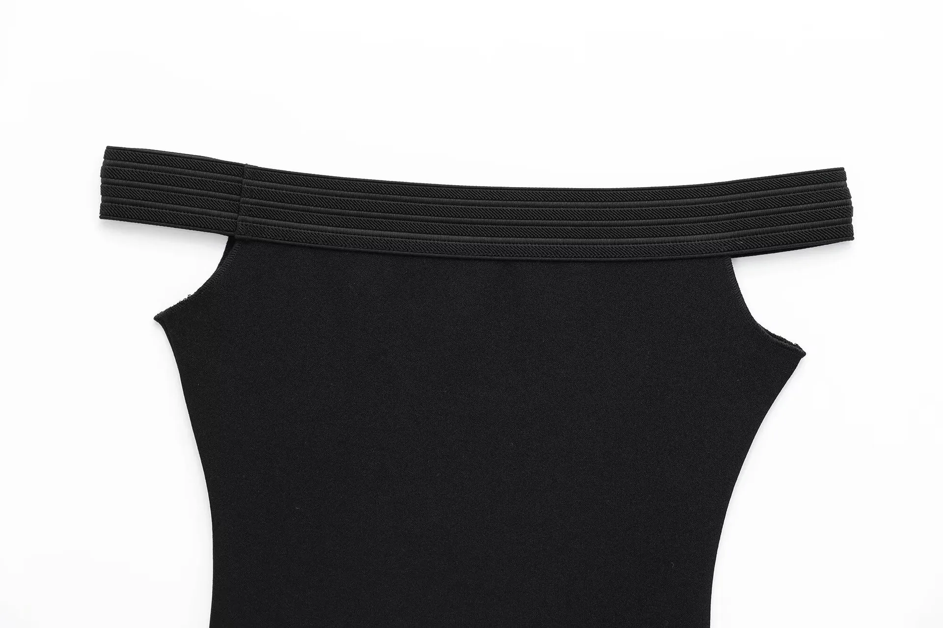 Women's Clothing Hot Sale At  Off-Shoulder Sleeveless Knitted Vest Jumpsuit display picture 9