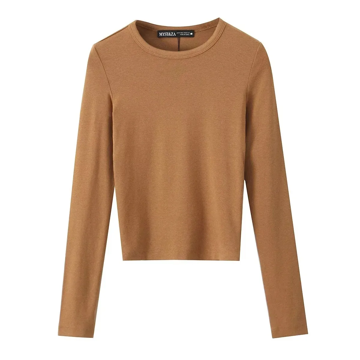 Women's Clothing Hot Sale At  Modal Blended Long-Sleeved T-shirt display picture 5