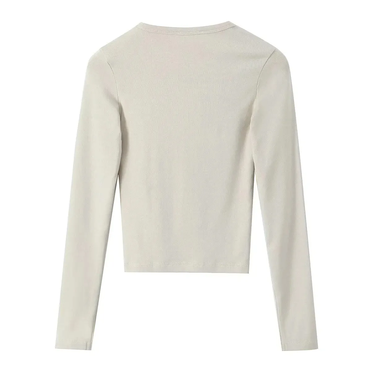 Women's Clothing Hot Sale At  Modal Blended Long-Sleeved T-shirt display picture 4