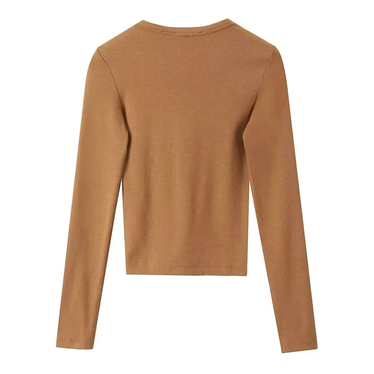 Women's Clothing Hot Sale At  Modal Blended Long-Sleeved T-shirt display picture 6