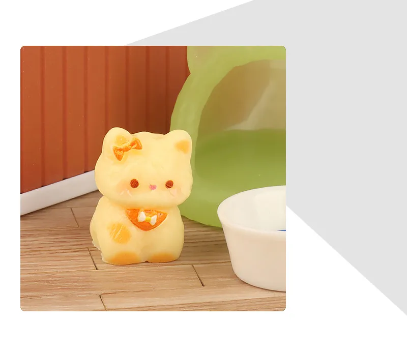 Cartoon Cute Kitty DIY Ornaments Micro Landscape Ornaments Gardening Decorative Resin Crafts Desktop Small Ornaments display picture 3