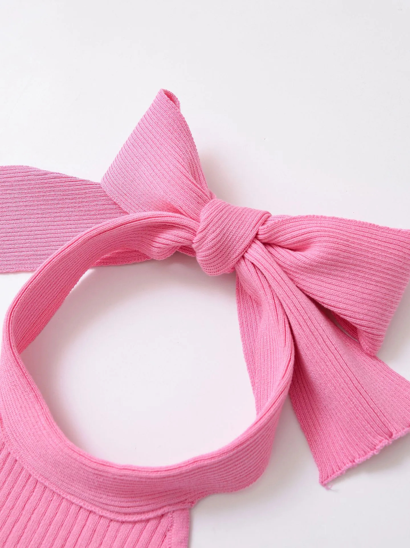 Women's Clothing Ins Internet Hot Bow Knitted Halter Top display picture 5