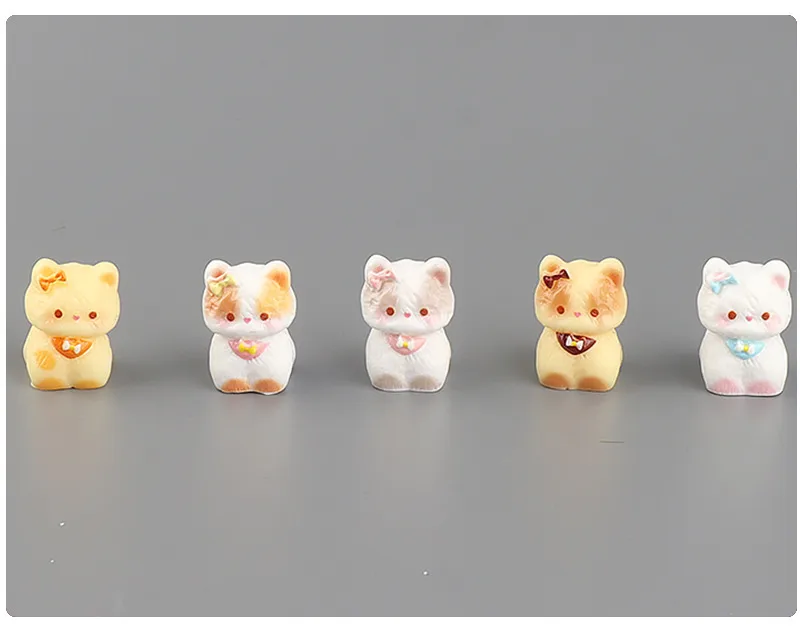 Cartoon Cute Kitty DIY Ornaments Micro Landscape Ornaments Gardening Decorative Resin Crafts Desktop Small Ornaments display picture 7