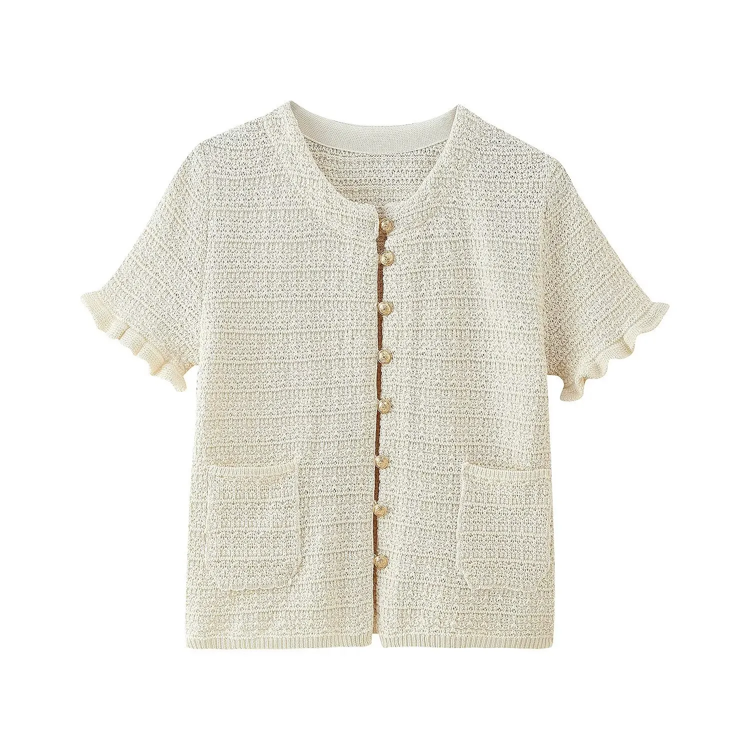 Exclusive For   Women's Clothing  Ins Popular Knitted Coat Tank-Top Stitching Hem Skirt display picture 11