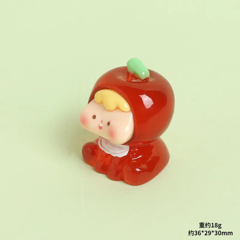 High Transparent Resin Four Generation Fruit Baby Cute Grain DIY Ornament Accessories Creative Desktop And Car-Mounted Small Ornaments Doll display picture 6