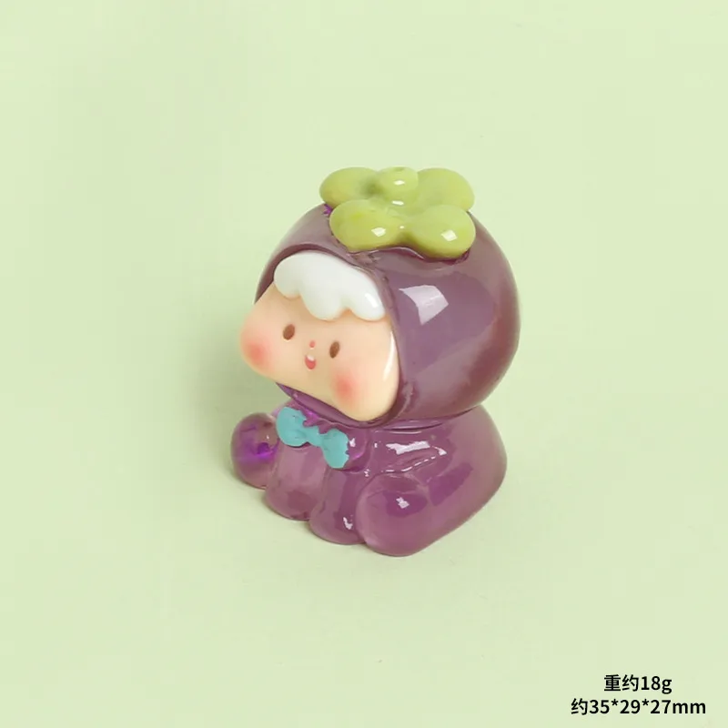 High Transparent Resin Four Generation Fruit Baby Cute Grain DIY Ornament Accessories Creative Desktop And Car-Mounted Small Ornaments Doll display picture 7