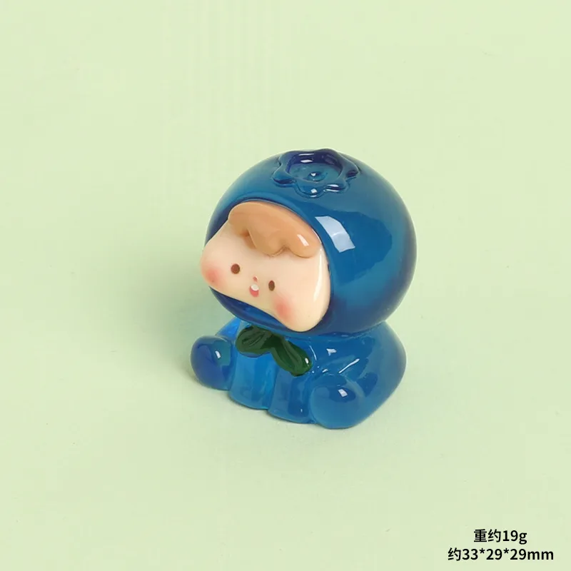 High Transparent Resin Four Generation Fruit Baby Cute Grain DIY Ornament Accessories Creative Desktop And Car-Mounted Small Ornaments Doll display picture 8