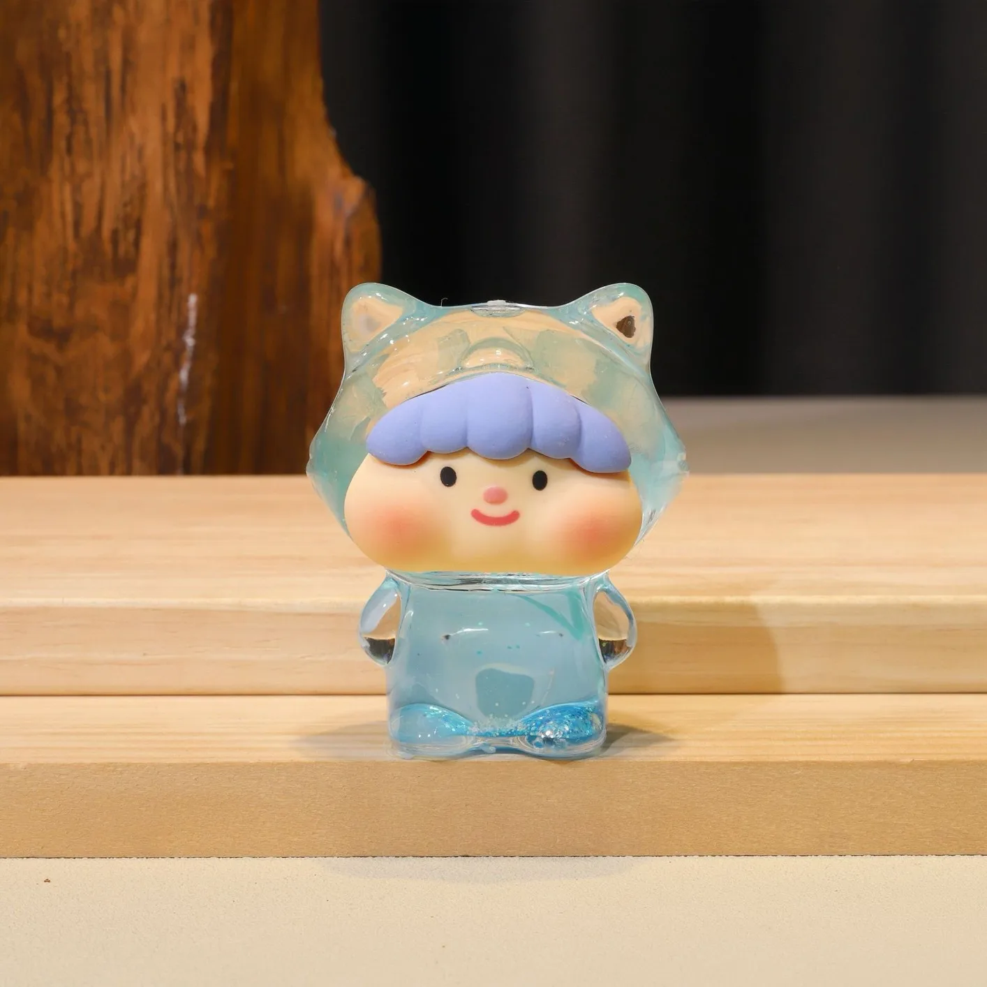 Tiktok Same Style Thin And Glittering Dried Flower Fox Cute Unforgettable Fantasy Oil Quicksand Decoration Creative Toy Gift Essentials display picture 3