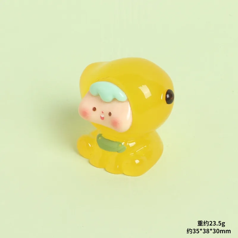 High Transparent Resin Four Generation Fruit Baby Cute Grain DIY Ornament Accessories Creative Desktop And Car-Mounted Small Ornaments Doll display picture 11