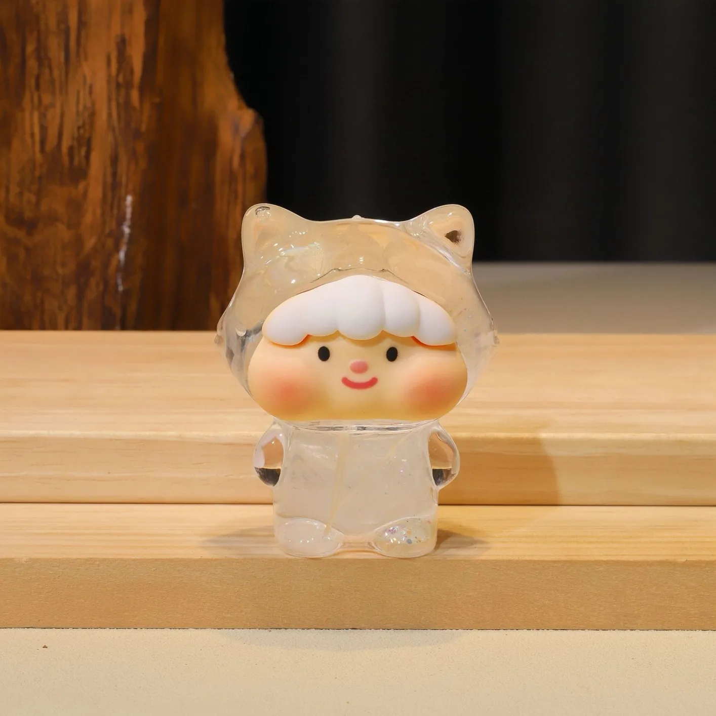 Tiktok Same Style Thin And Glittering Dried Flower Fox Cute Unforgettable Fantasy Oil Quicksand Decoration Creative Toy Gift Essentials display picture 4
