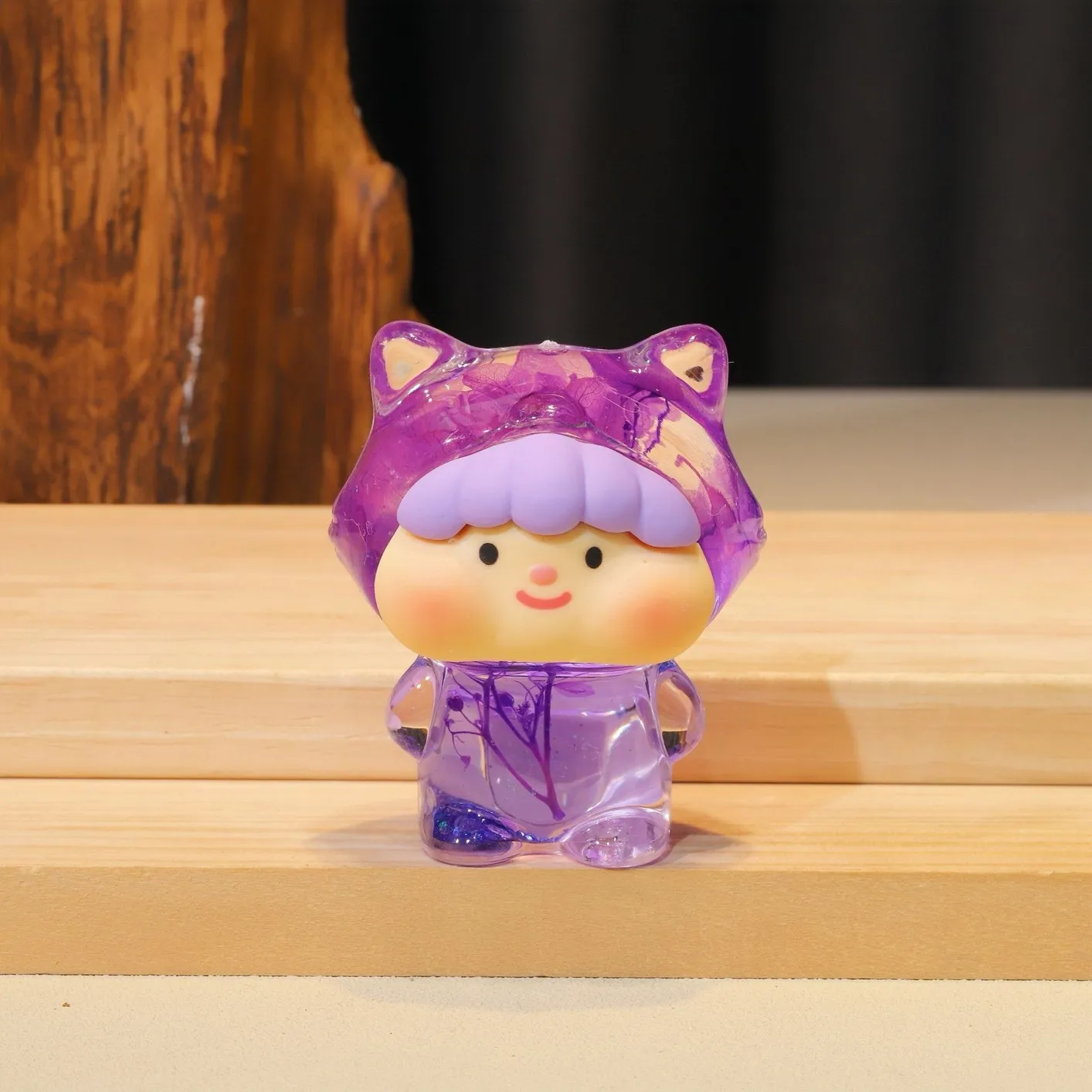 Tiktok Same Style Thin And Glittering Dried Flower Fox Cute Unforgettable Fantasy Oil Quicksand Decoration Creative Toy Gift Essentials display picture 6