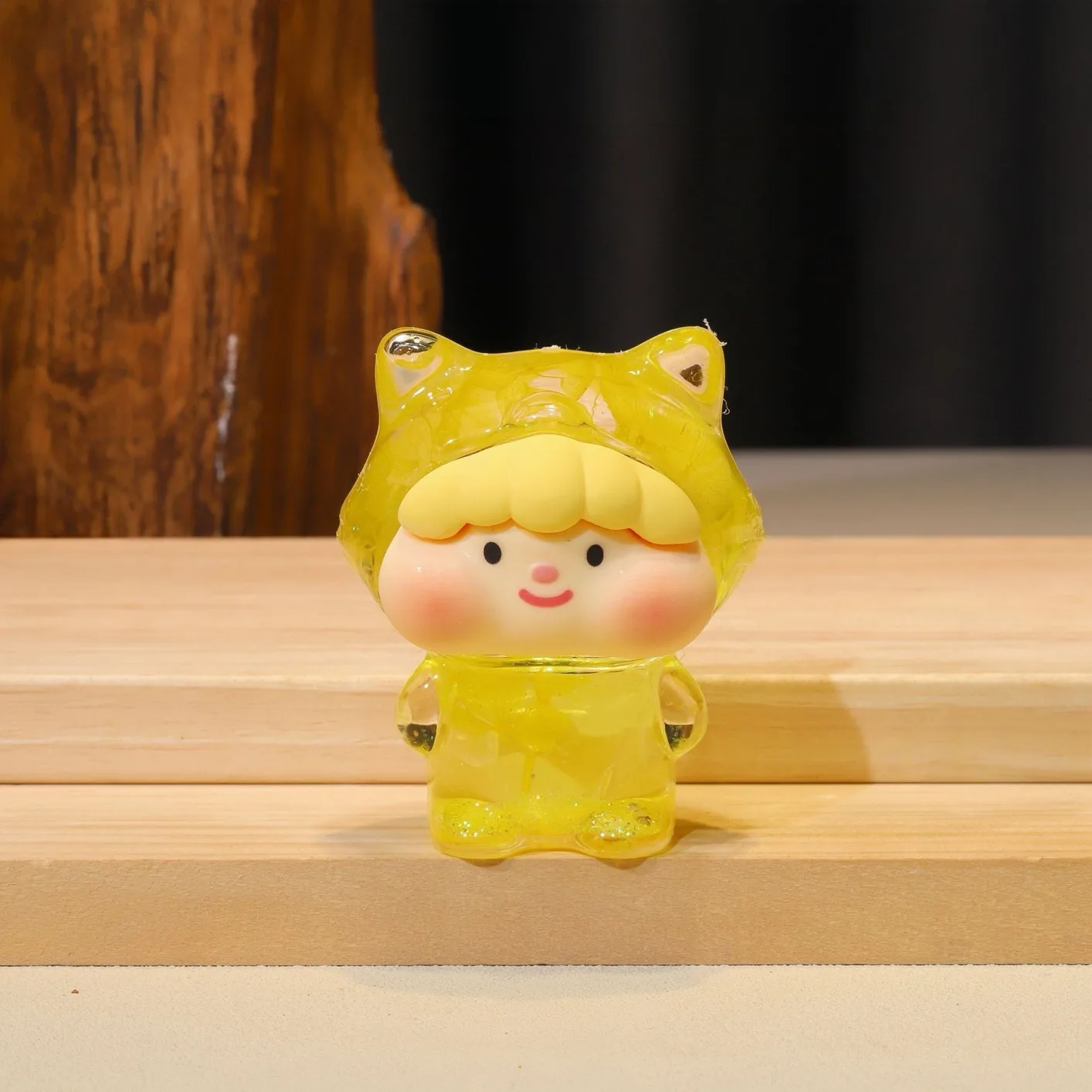 Tiktok Same Style Thin And Glittering Dried Flower Fox Cute Unforgettable Fantasy Oil Quicksand Decoration Creative Toy Gift Essentials display picture 7